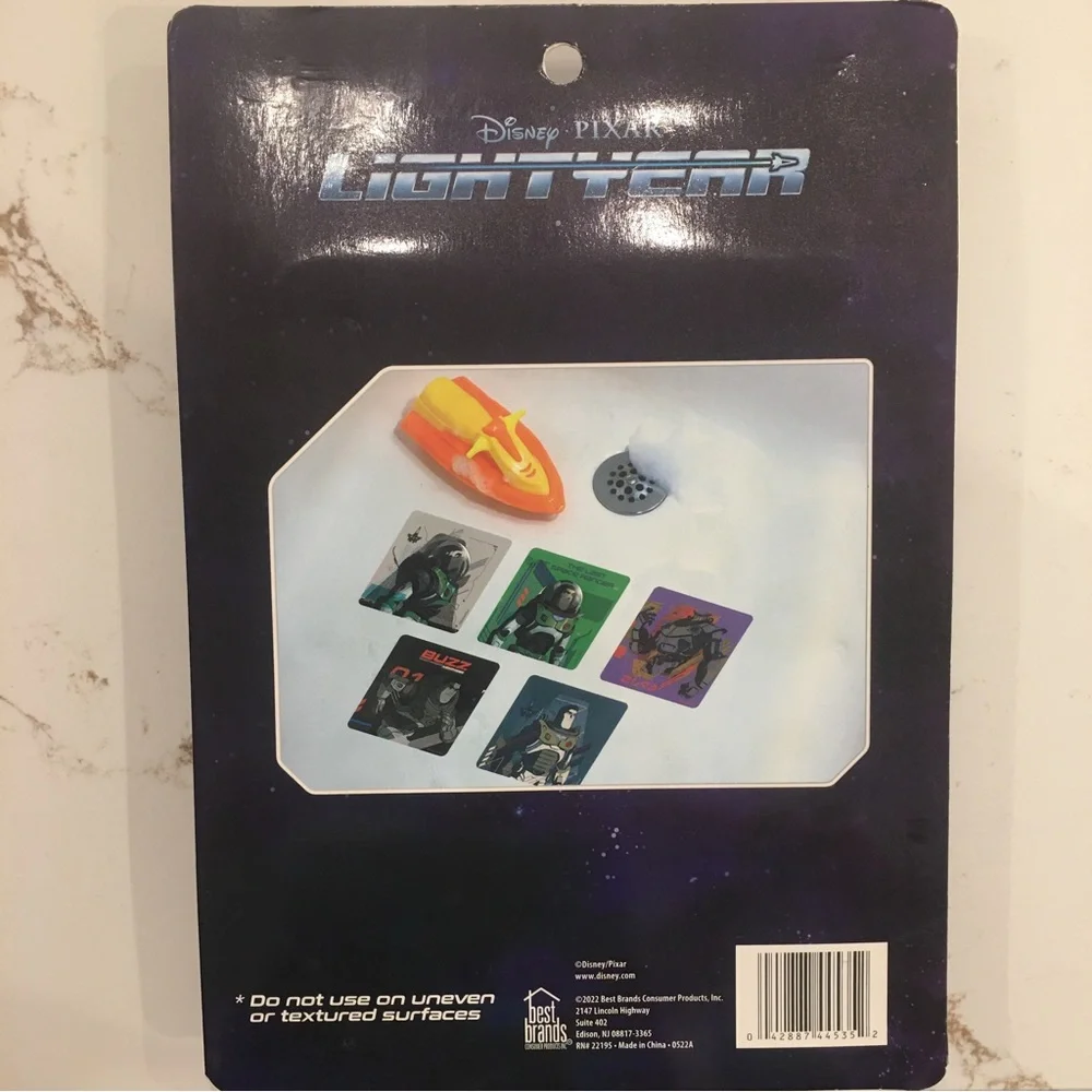 NEW* TUB SAFETY anti-slip Buzz Lightyear 5 Pk. Tub Treads Disney Pixar